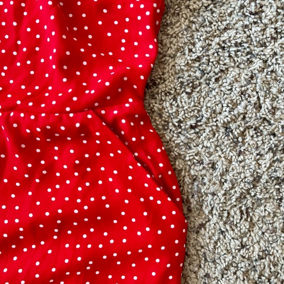 Charlie Paige Jumpsuit - Red and White Polka Dot NWT - Picture 3 of 9